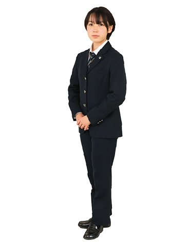 男女統一の制服の画像