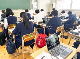 一人1台の学習用端末の写真